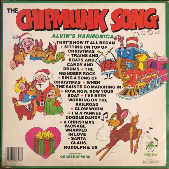Peter Pan Other - The Chipmunk Song Vinyl Lp '78